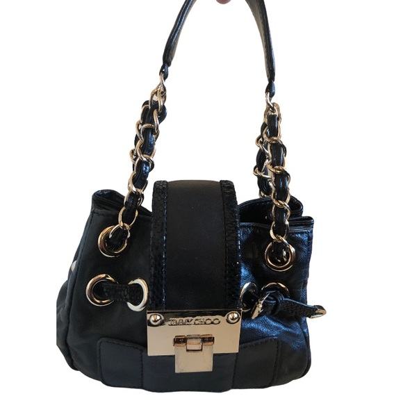 Jimmy Choo Mini Ramona Chain Bag Satchel 💯 - Picture 7 of 13